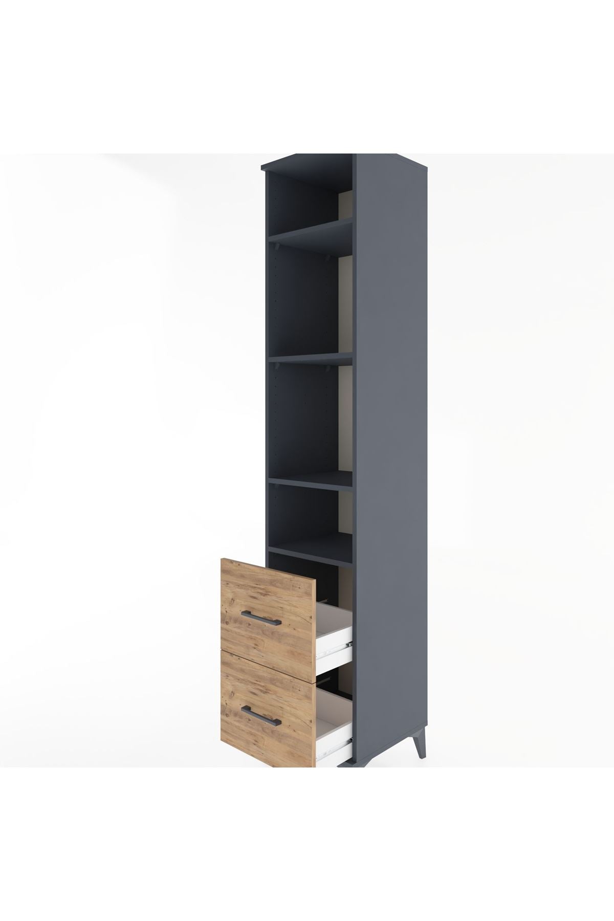 Hyperion Dolap 4 Raflı 2 Çekmeceli 44x44x221 - S61M038V6B