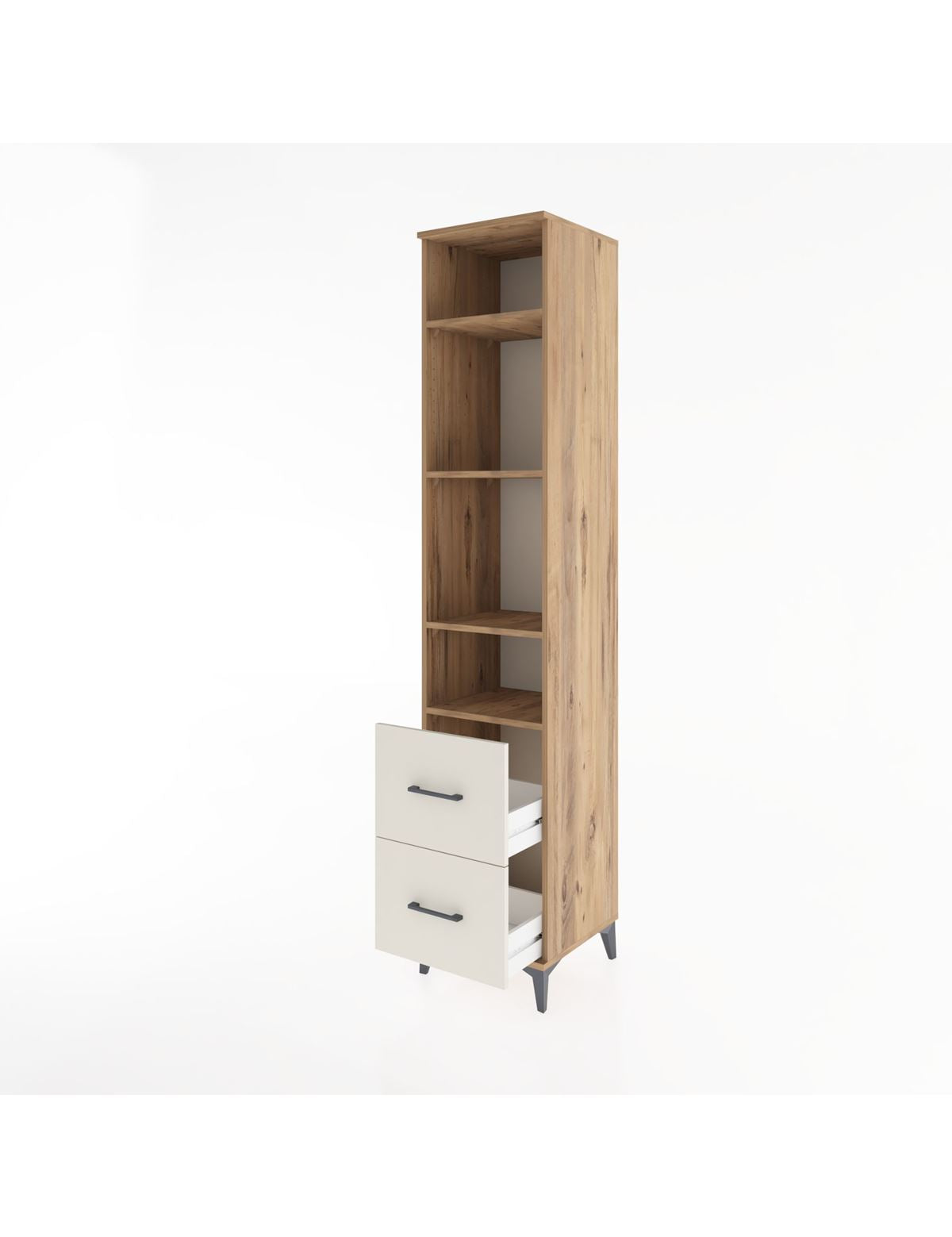 Hyperion Dolap 4 Raflı 2 Çekmeceli 44x44x221 - S61M038V7B