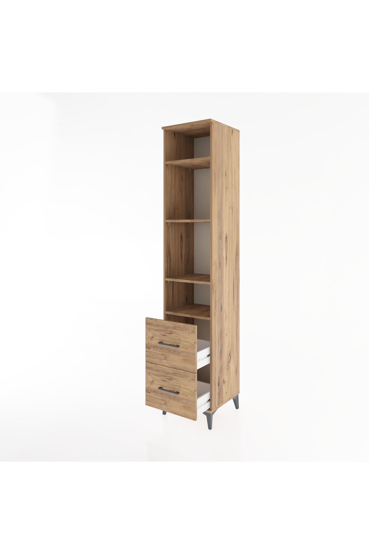 Hyperion Dolap 4 Raflı 2 Çekmeceli 44x44x221 - S61M038V9B