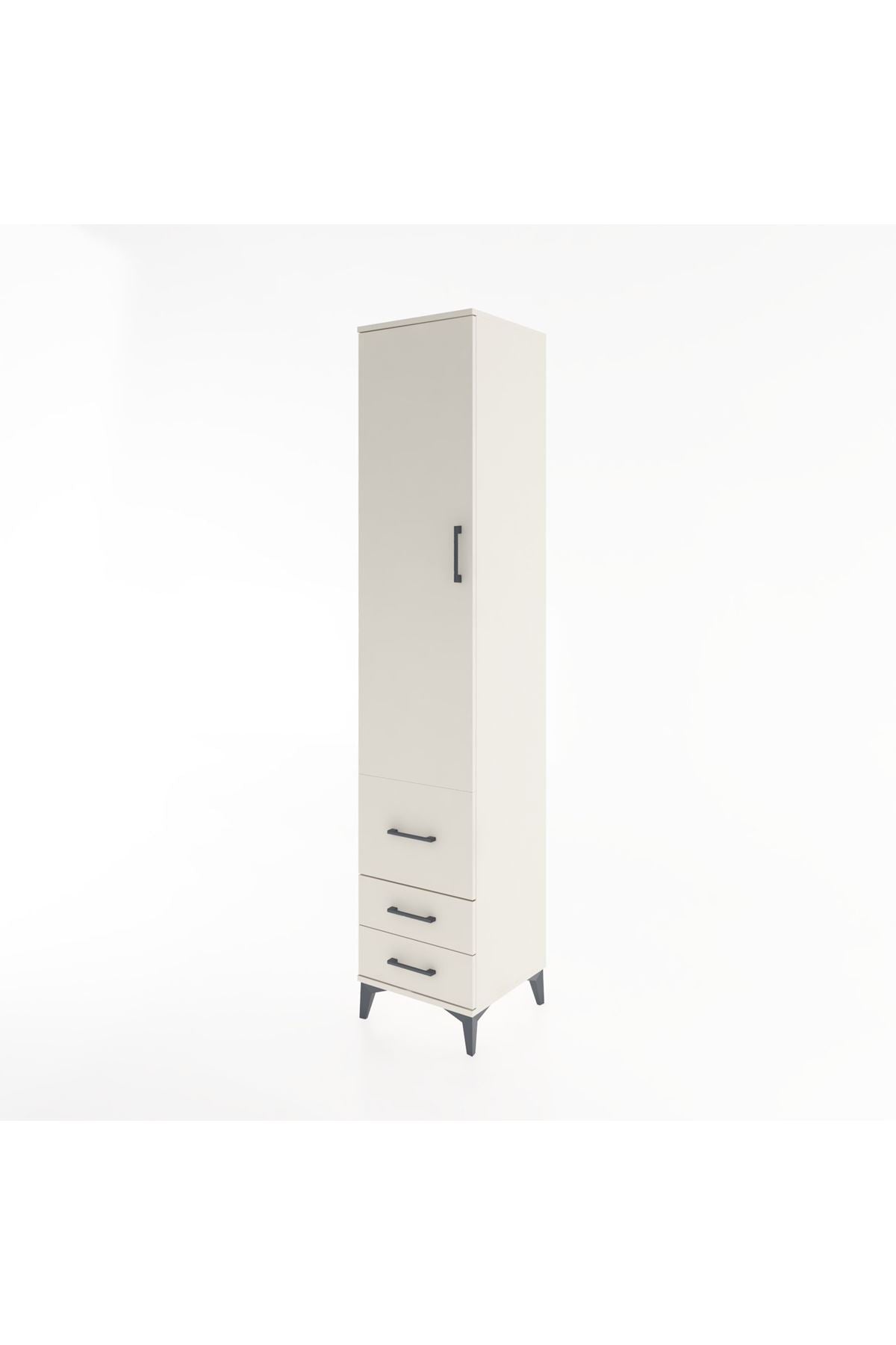 Hyperion Dolap 2 Raflı 3 Çekmeceli Tek Askılı 44x44x221 - S61M039V1B