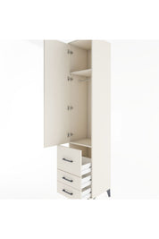 Hyperion Dolap 2 Raflı 3 Çekmeceli Tek Askılı 44x44x221 - S61M039V1B