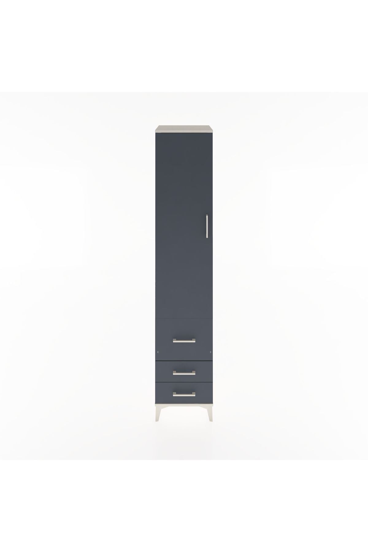 Hyperion Dolap 2 Raflı 3 Çekmeceli Tek Askılı 44x44x221 - S61M039V2B