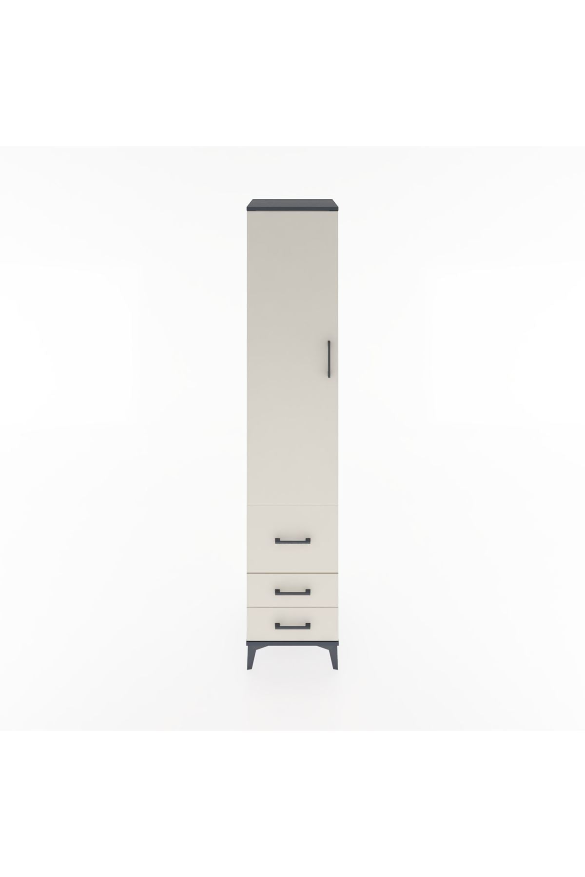 Hyperion Dolap 2 Raflı 3 Çekmeceli Tek Askılı 44x44x221 - S61M039V4B