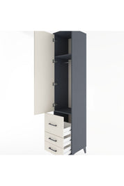 Hyperion Dolap 2 Raflı 3 Çekmeceli Tek Askılı 44x44x221 - S61M039V4B