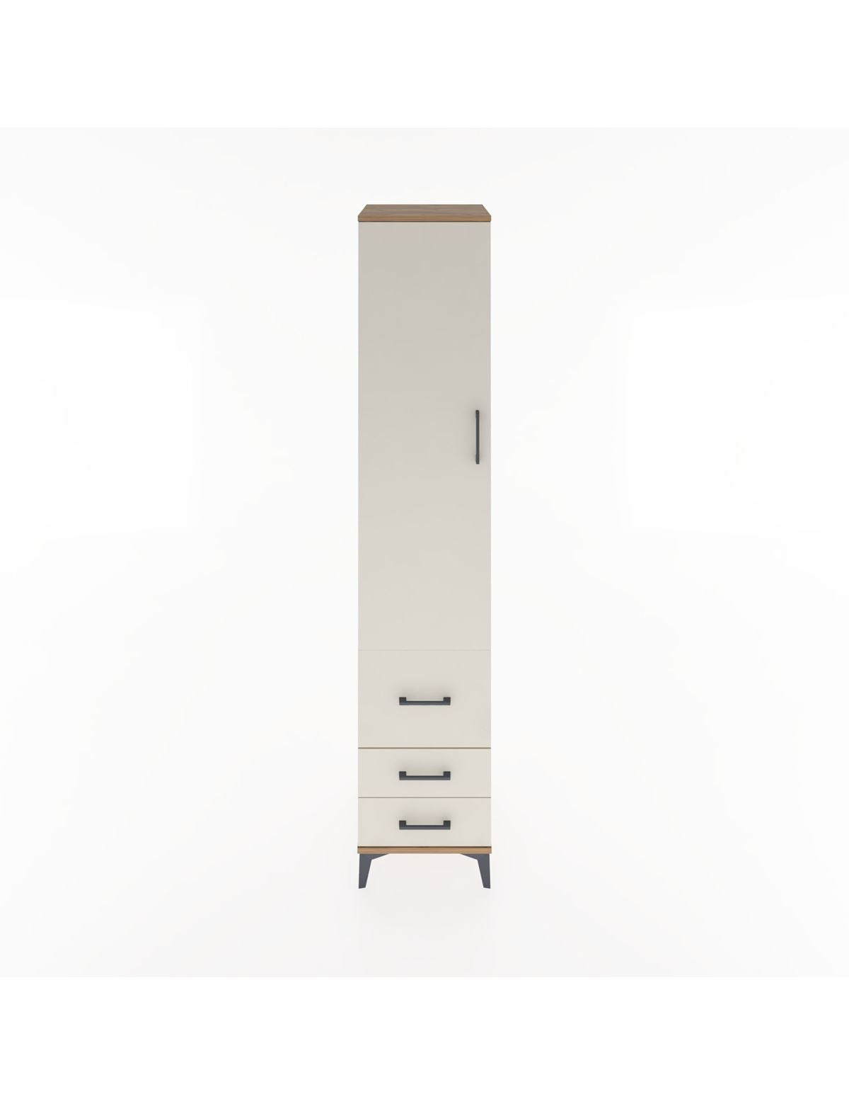 Hyperion Dolap 2 Raflı 3 Çekmeceli Tek Askılı 44x44x221 - S61M039V7B