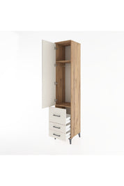 Hyperion Dolap 2 Raflı 3 Çekmeceli Tek Askılı 44x44x221 - S61M039V7B