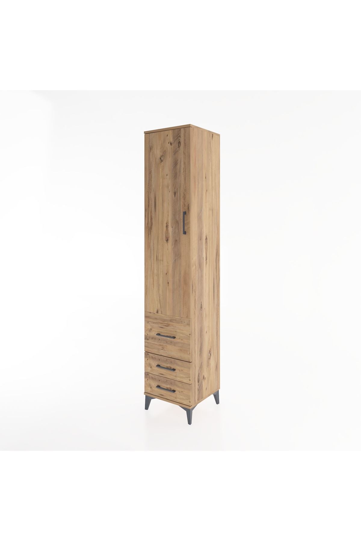 Hyperion Dolap 2 Raflı 3 Çekmeceli Tek Askılı 44x44x221 - S61M039V9B