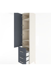 Hyperion Dolap 4 Raflı 3 Çekmeceli Tek Kapaklı 44x44x221 - S61M040V2B