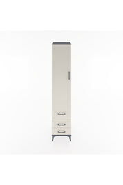 Hyperion Dolap 4 Raflı 3 Çekmeceli Tek Kapaklı 44x44x221 - S61M040V4B