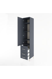 Hyperion Dolap 4 Raflı 3 Çekmeceli Tek Kapaklı 44x44x221 - S61M040V5B