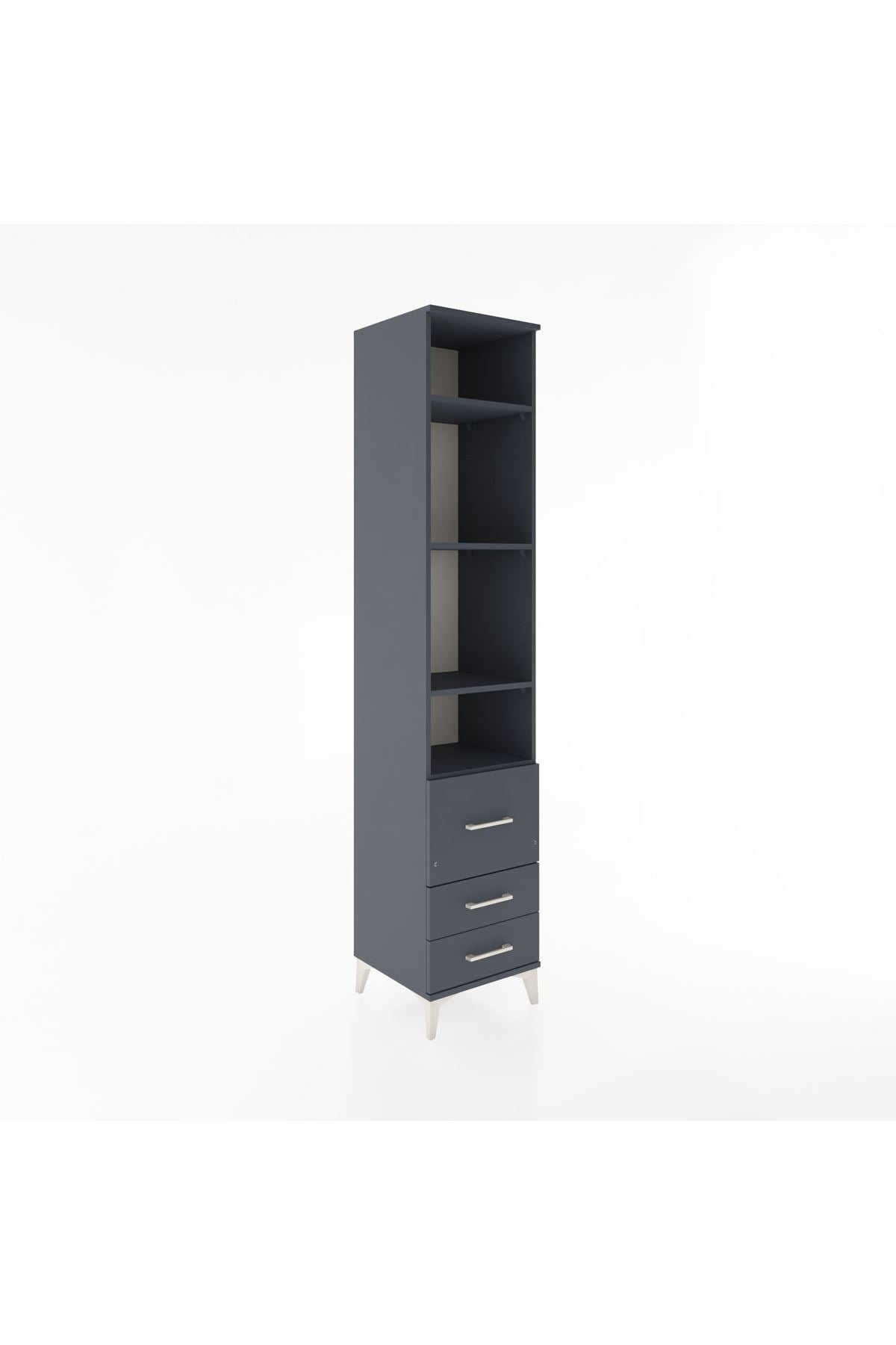 Hyperion Dolap 4 Raflı 3 Çekmeceli 44x44x221 - S61M041V5B