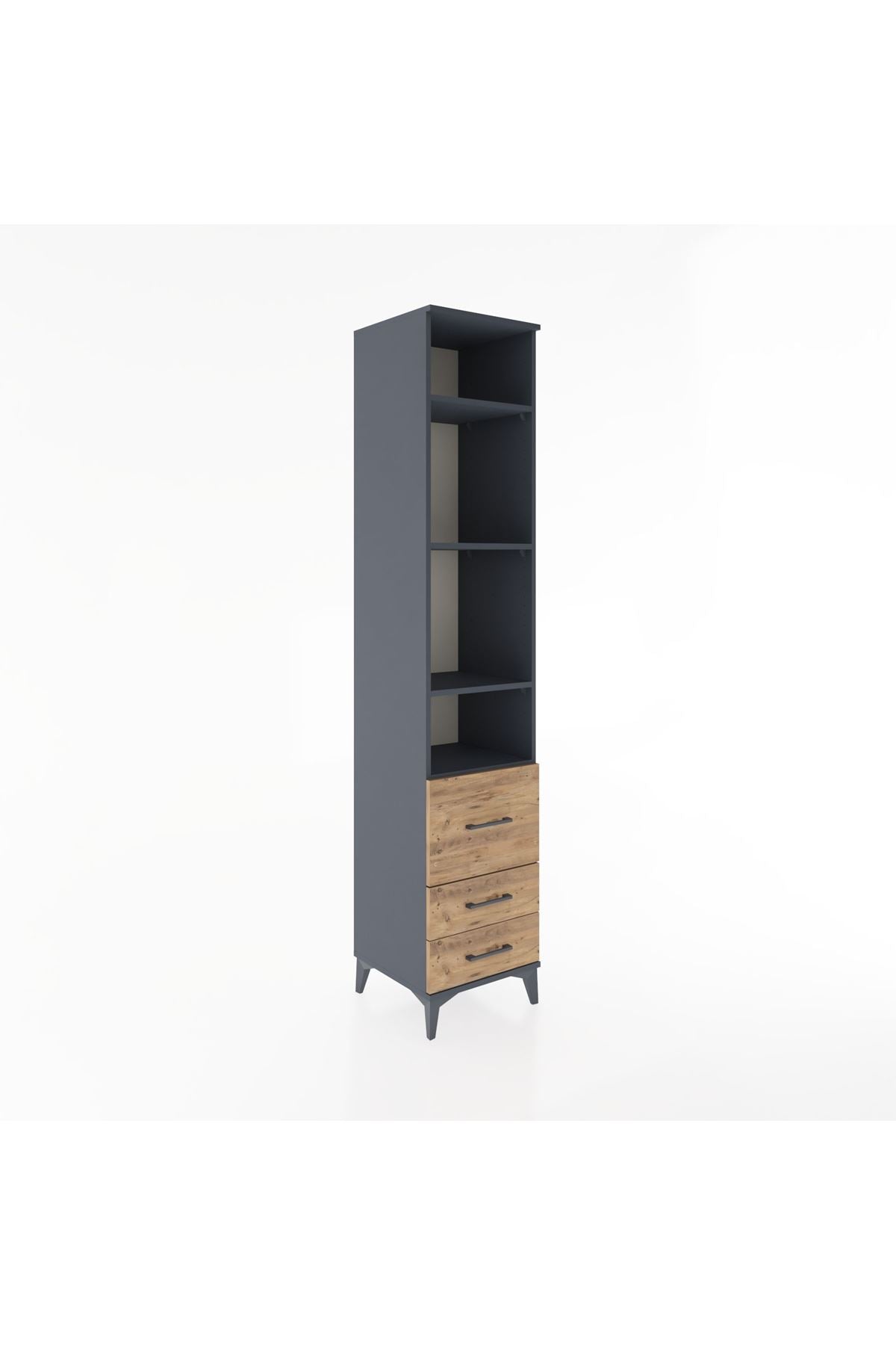 Hyperion Dolap 4 Raflı 3 Çekmeceli 44x44x221 - S61M041V6B