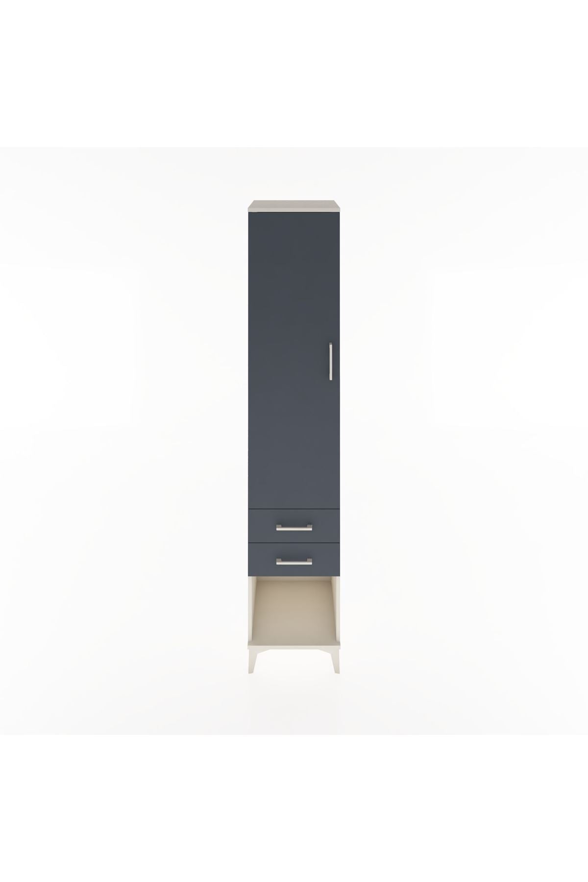 Hyperion Dolap 2 Raflı 2 Çekmeceli Tek Askılı 44x44x221 - S61M042V2B