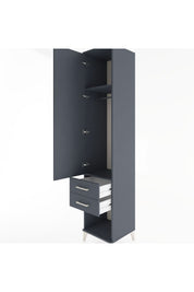 Hyperion Dolap 2 Raflı 2 Çekmeceli Tek Askılı 44x44x221 - S61M042V5B