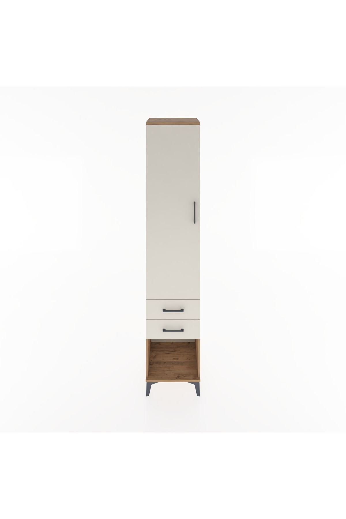 Hyperion Dolap 2 Raflı 2 Çekmeceli Tek Askılı 44x44x221 - S61M042V7B