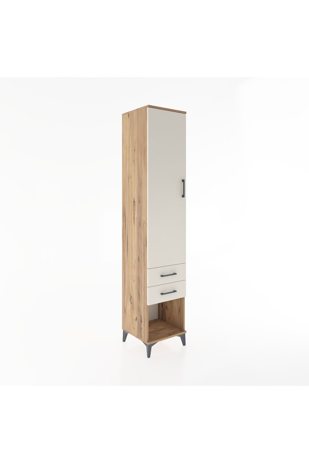 Hyperion Dolap 2 Raflı 2 Çekmeceli Tek Askılı 44x44x221 - S61M042V7B