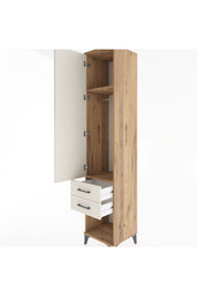 Hyperion Dolap 2 Raflı 2 Çekmeceli Tek Askılı 44x44x221 - S61M042V7B