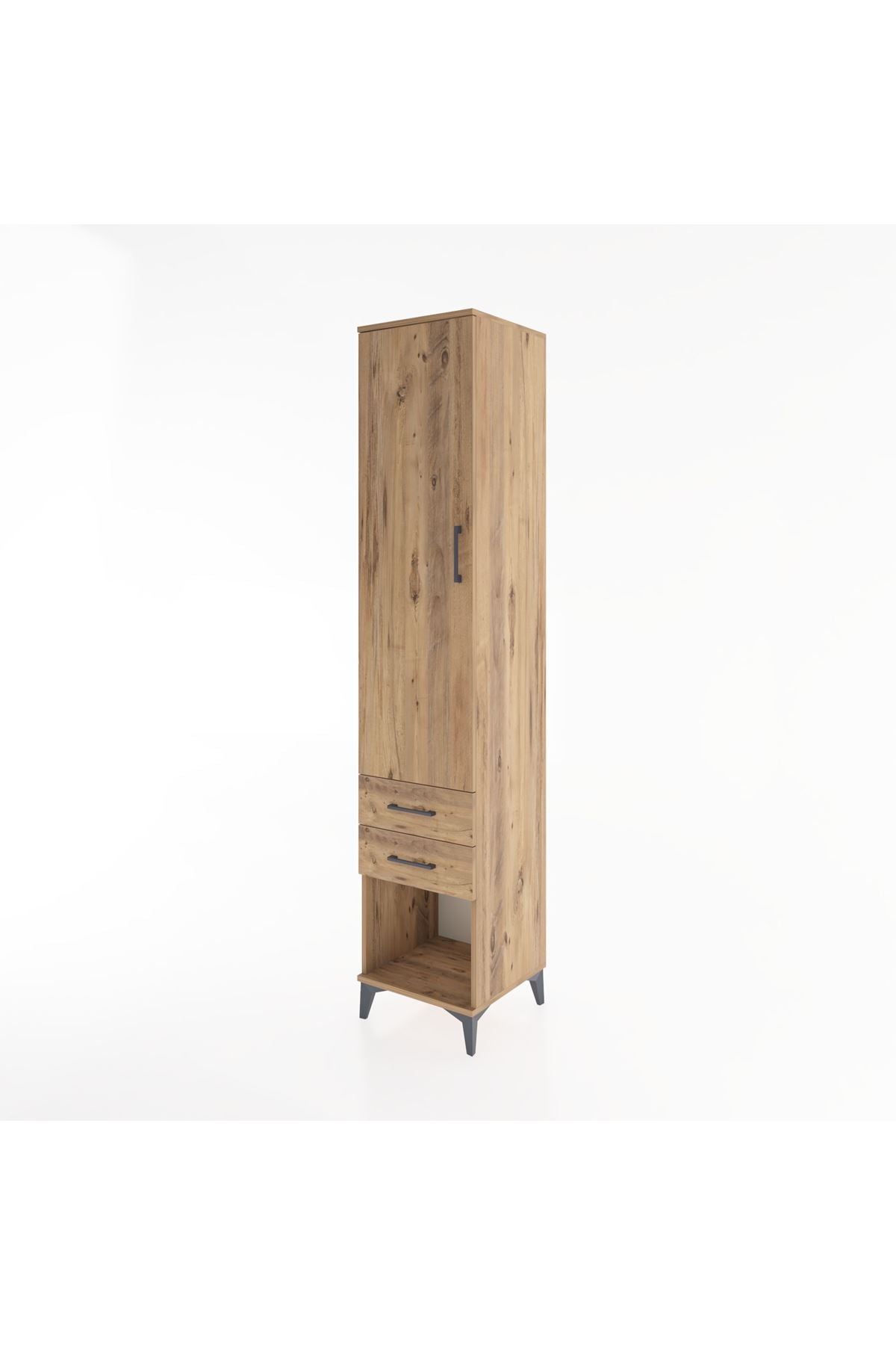 Hyperion Dolap 2 Raflı 2 Çekmeceli Tek Askılı 44x44x221 - S61M042V9B