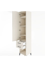 Hyperion Dolap 4 Raflı 2 Çekmeceli Tek Kapaklı 44x44x221 - S61M043V1B