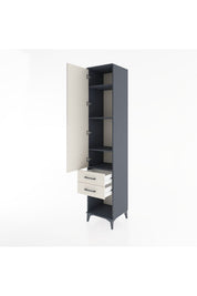 Hyperion Dolap 4 Raflı 2 Çekmeceli Tek Kapaklı 44x44x221 - S61M043V4B