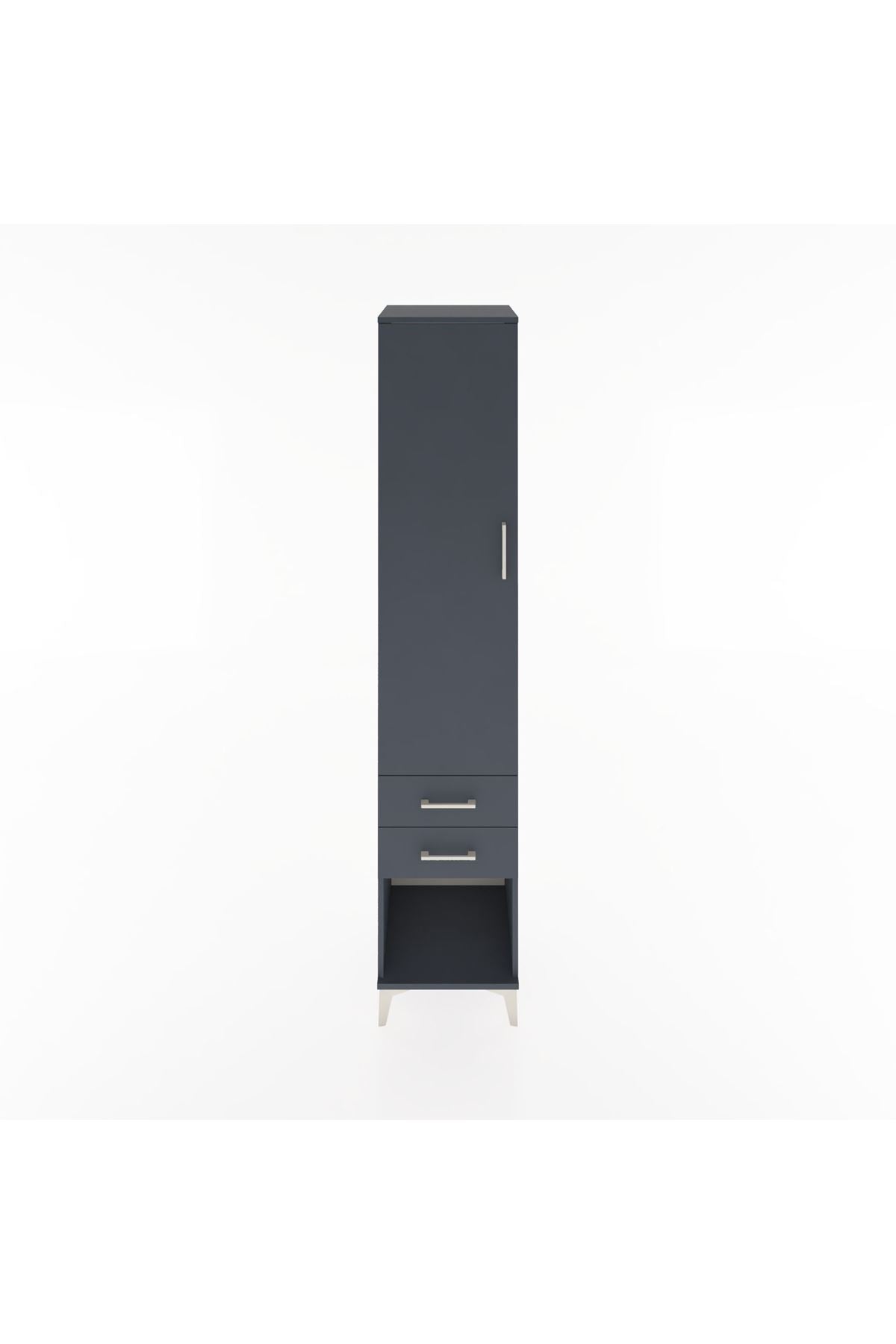 Hyperion Dolap 4 Raflı 2 Çekmeceli Tek Kapaklı 44x44x221 - S61M043V5B