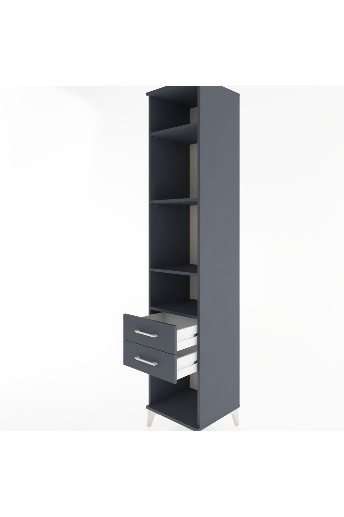 Hyperion Dolap 4 Raflı 2 Çekmeceli 44x44x221 - S61M044V5B