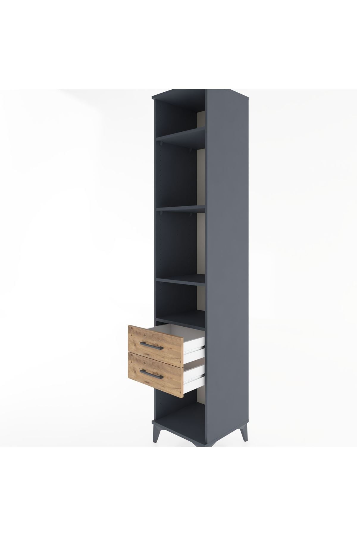 Hyperion Dolap 4 Raflı 2 Çekmeceli 44x44x221 - S61M044V6B