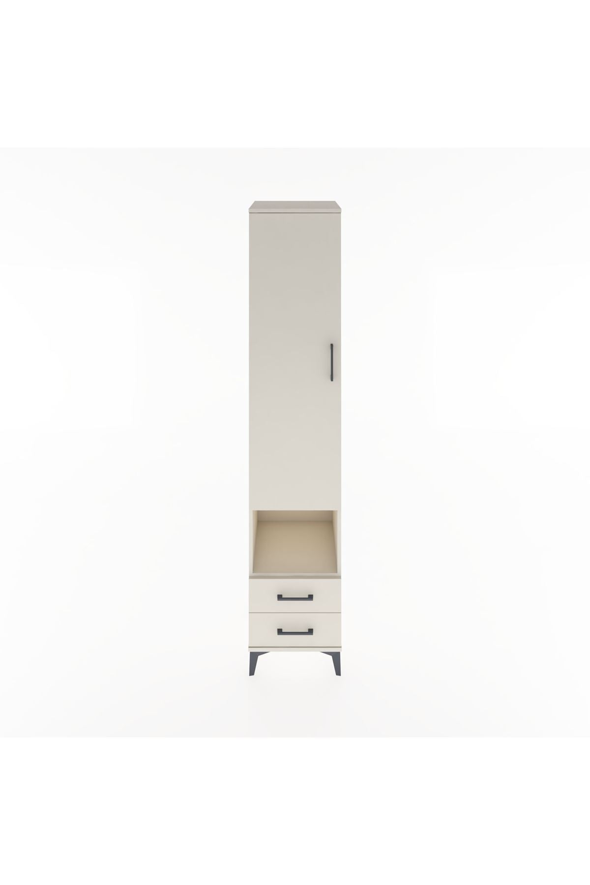 Hyperion Dolap 3 Raflı 2 Çekmeceli Tek Askılı 44x44x221 - S61M045V1B