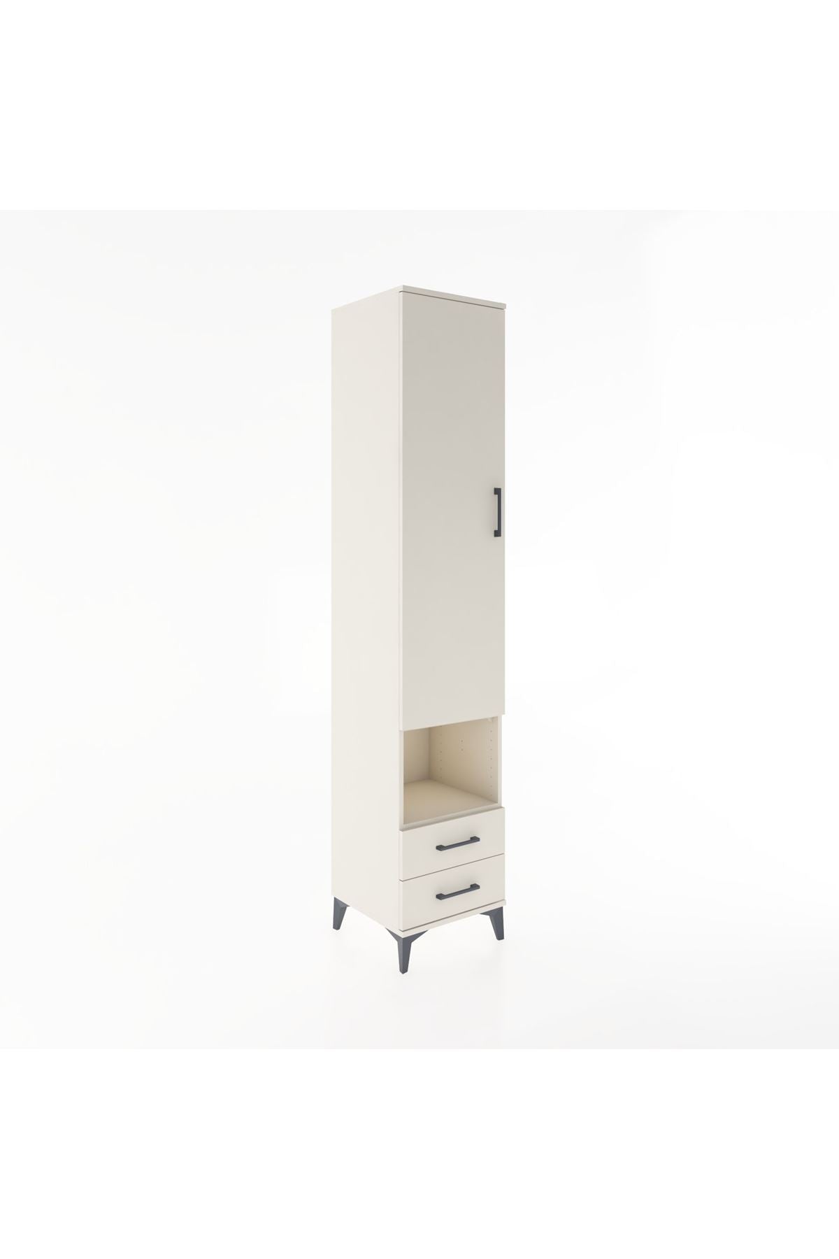 Hyperion Dolap 3 Raflı 2 Çekmeceli Tek Askılı 44x44x221 - S61M045V1B