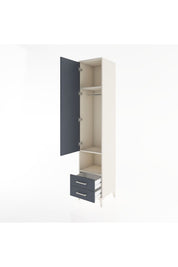 Hyperion Dolap 3 Raflı 2 Çekmeceli Tek Askılı 44x44x221 - S61M045V2B
