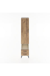 Hyperion Dolap 3 Raflı 2 Çekmeceli Tek Askılı 44x44x221 - S61M045V3B