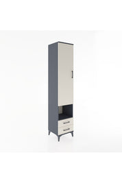 Hyperion Dolap 3 Raflı 2 Çekmeceli Tek Askılı 44x44x221 - S61M045V4B