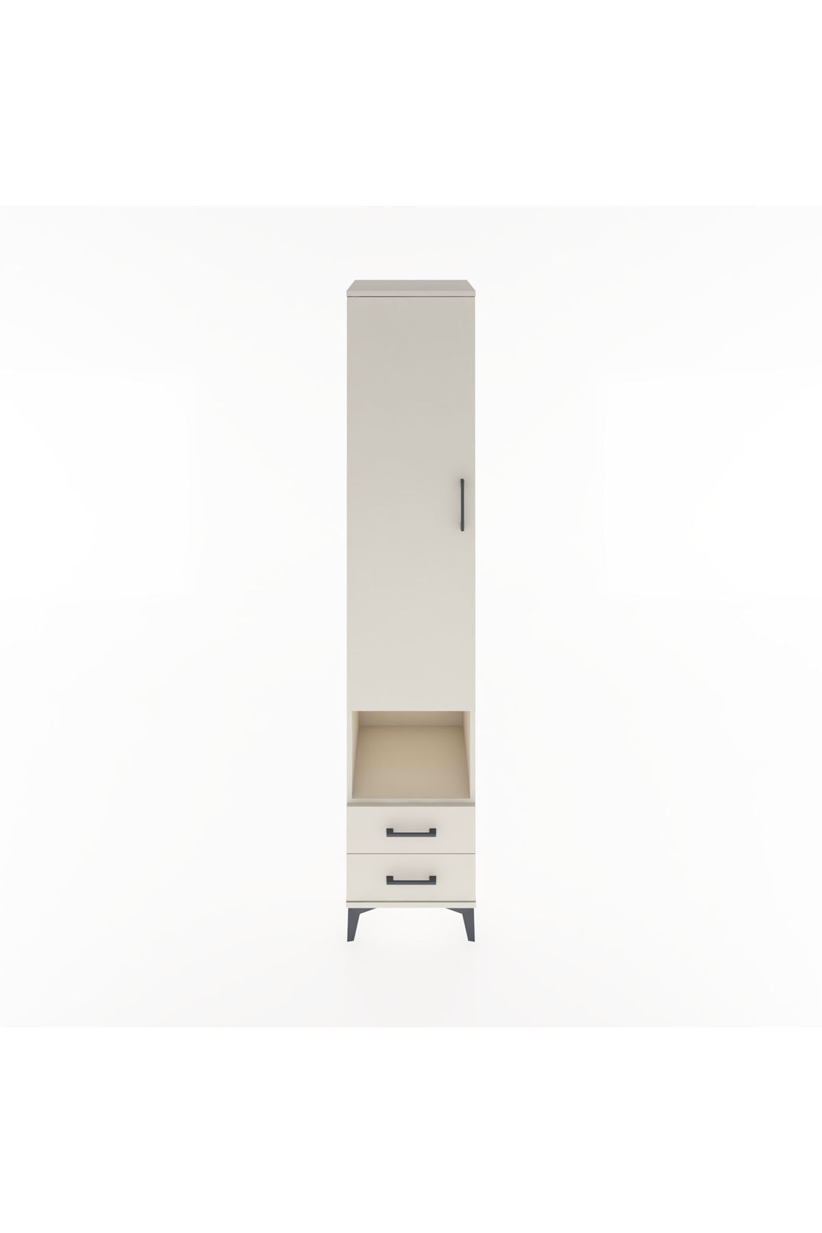 Hyperion Dolap 5 Raflı 2 Çekmeceli Tek Kapaklı 44x44x221 - S61M046V1B