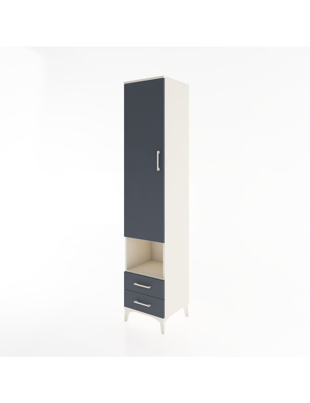 Hyperion Dolap 5 Raflı 2 Çekmeceli Tek Kapaklı 44x44x221 - S61M046V2B