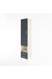 Hyperion Dolap 5 Raflı 2 Çekmeceli Tek Kapaklı 44x44x221 - S61M046V2B