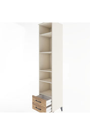 Hyperion Dolap 5 Raflı 2 Çekmeceli 44x44x221 - S61M047V3B