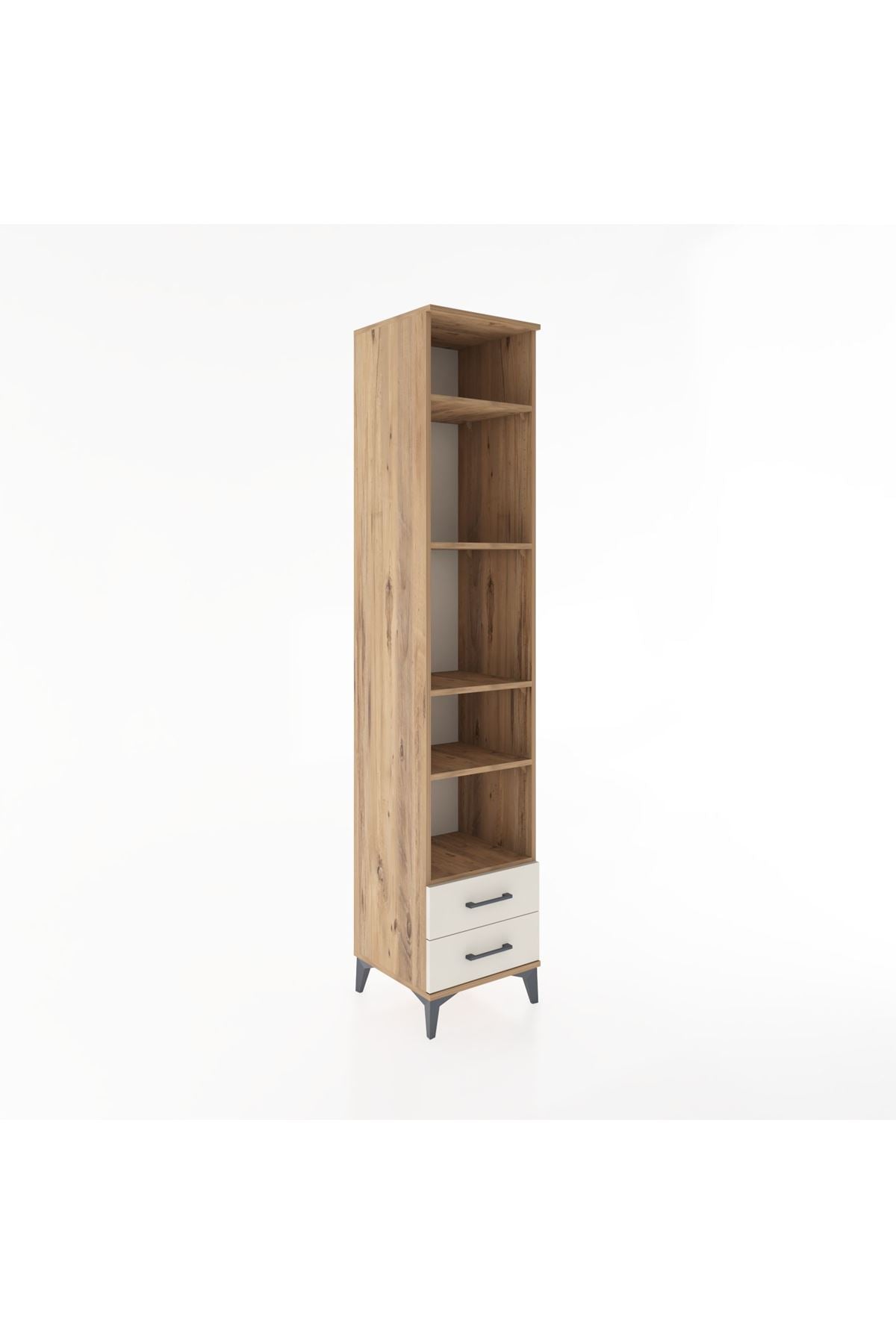 Hyperion Dolap 5 Raflı 2 Çekmeceli 44x44x221 - S61M047V7B