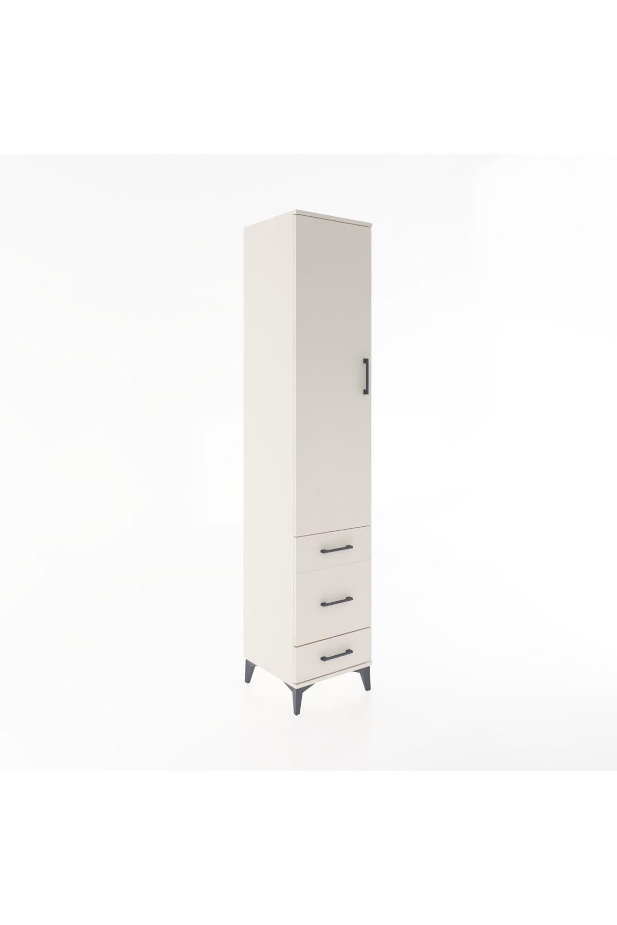 Hyperion Dolap 2 Raflı 3 Çekmeceli Tek Askılı 44x44x221 - S61M048V1B