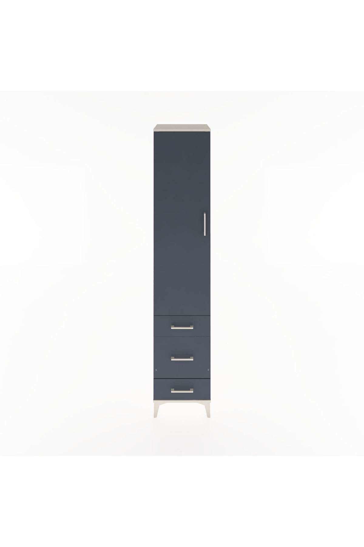 Hyperion Dolap 2 Raflı 3 Çekmeceli Tek Askılı 44x44x221 - S61M048V2B