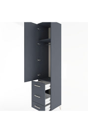 Hyperion Dolap 2 Raflı 3 Çekmeceli Tek Askılı 44x44x221 - S61M048V5B