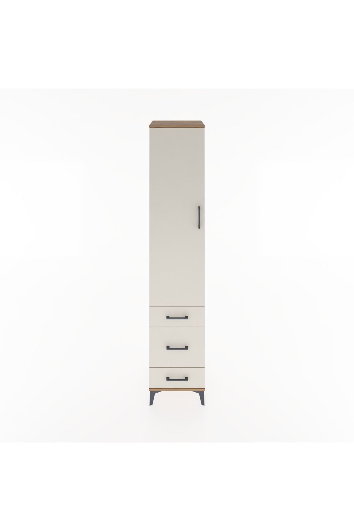 Hyperion Dolap 2 Raflı 3 Çekmeceli Tek Askılı 44x44x221 - S61M048V7B