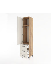Hyperion Dolap 2 Raflı 3 Çekmeceli Tek Askılı 44x44x221 - S61M048V7B