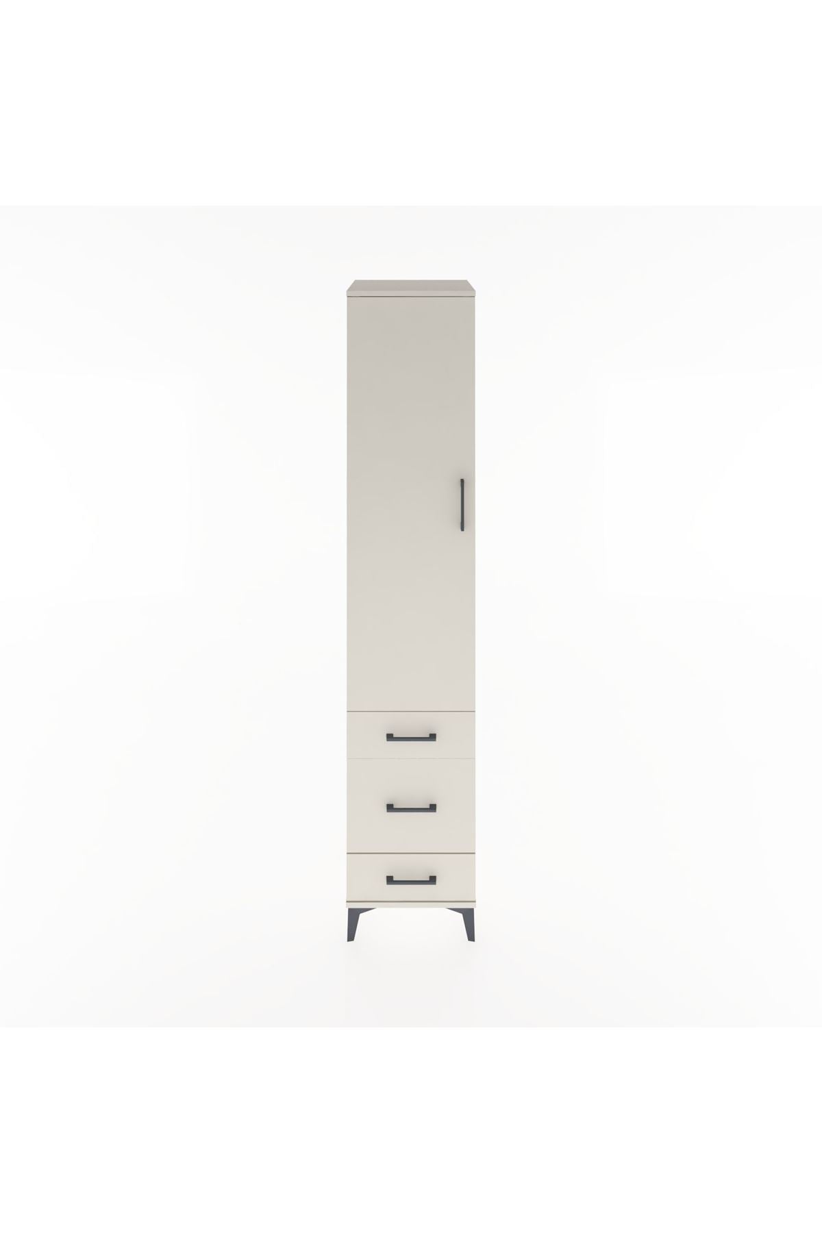 Hyperion Dolap 4 Raflı 3 Çekmeceli Tek Kapaklı 44x44x221 - S61M049V1B