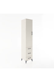 Hyperion Dolap 4 Raflı 3 Çekmeceli Tek Kapaklı 44x44x221 - S61M049V1B