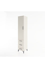Hyperion Dolap 4 Raflı 3 Çekmeceli Tek Kapaklı 44x44x221 - S61M049V1B