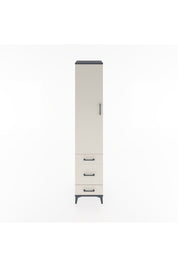 Hyperion Dolap 4 Raflı 3 Çekmeceli Tek Kapaklı 44x44x221 - S61M049V4B