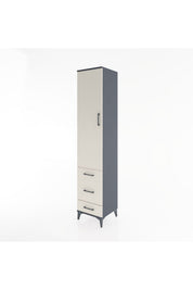 Hyperion Dolap 4 Raflı 3 Çekmeceli Tek Kapaklı 44x44x221 - S61M049V4B
