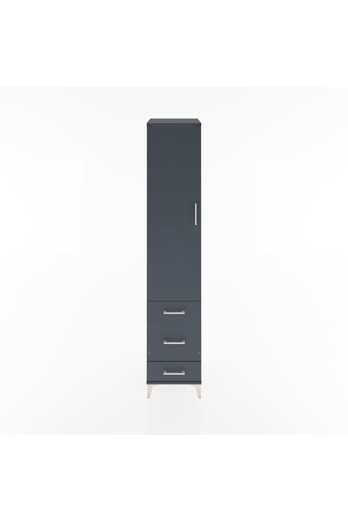 Hyperion Dolap 4 Raflı 3 Çekmeceli Tek Kapaklı 44x44x221 - S61M049V5B