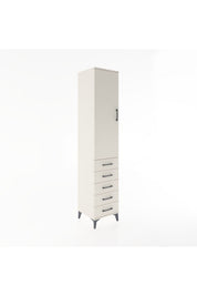 Hyperion Dolap 3 Raflı 5 Çekmeceli Tek Kapaklı 44x44x221 - S61M056V1B