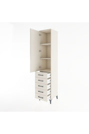 Hyperion Dolap 3 Raflı 5 Çekmeceli Tek Kapaklı 44x44x221 - S61M056V1B